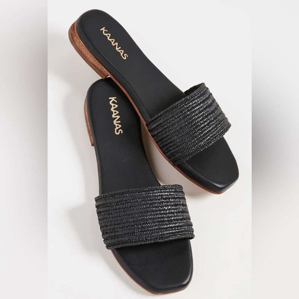 Kaanas Black Bimini Sandals